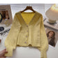 Korean loose and versatile slim long sleeved sweater fashion  6569