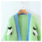 Main three-dimensional cartoon sheep pure handmade thick sweater 7326