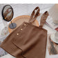 Irregular design breasted high waist slim skirt  5516