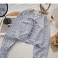 Korean version thin, sweet and gentle small broken flower top  6363