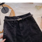 Slim design personalized pocket high waist skirt  5605