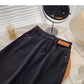 Jupe en jean taille haute et design fendu 5698