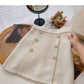 Vintage Design nail bead high waist slim skirt  5589