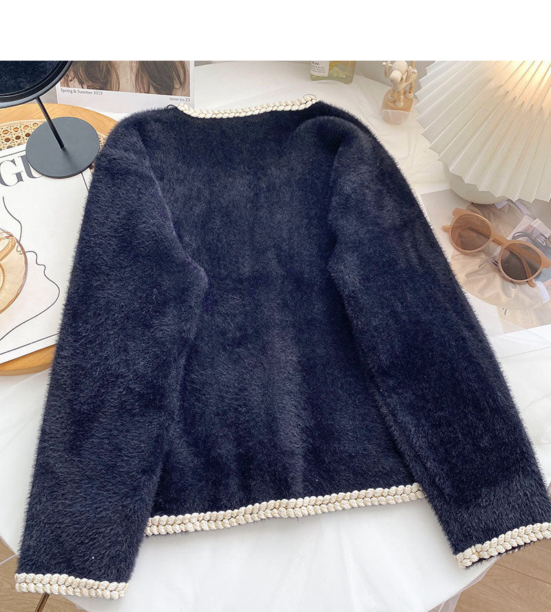 Small fragrance hemp wrapped Long Sleeve Jacket  6060
