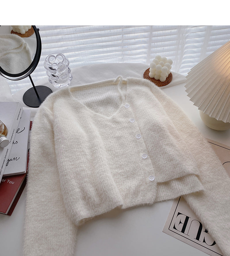 Entwerfen Sie den weichen, wachsartigen Pullover mit V-Ausschnitt für Damen mit langen Ärmeln 5882