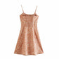 Sweet thin lady with temperament dress broken flower short skirt female  7136