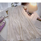 Hong Kong style solid color pleated skirt  5778