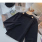 Careful machine cut out square neck sweater  6626