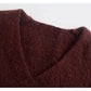 New versatile V-neck short sweater  7473