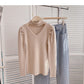 Design sense personalized sweater stand collar top  6520