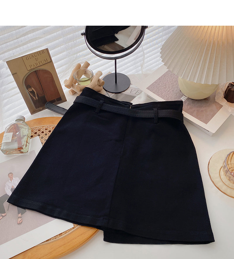 New Korean casual irregular slim skirt  5671