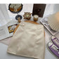 Korean solid color versatile fashion high waist PU leather bag hip skirt  5540