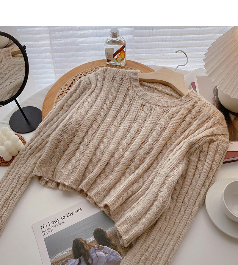 New Korean small man fashion temperament long sleeve twist top  5970