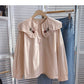 Embroidered Baby collar Vintage Art shirt  6416
