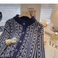 Vintage-Print zeigt dünnes langärmliges Cardigan Top Fashion 5888