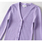 V-neck single breasted high waist open navel knitted cardigan  7385