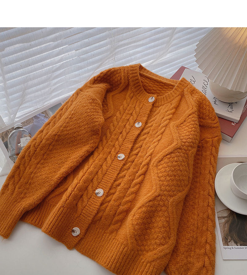New Korean retro Hong Kong style casual versatile long sleeved twist top  5958