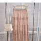 Design feeling gentle and slim high waist A-shaped skirt  5813