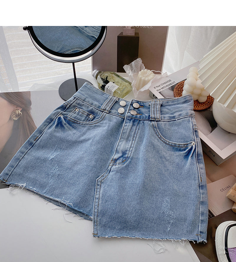 Jupe portefeuille trapèze personnalisée de style coréen 5639