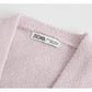 Lazy wind wide elastic pocket long knitted coat cardigan  7469