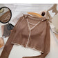 Gestalten Sie Ihr personalisiertes Revers-Langarm-Pullover-Top 6484