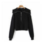 Vielseitiger Pullover mit großem Revers und Reißverschluss 7283