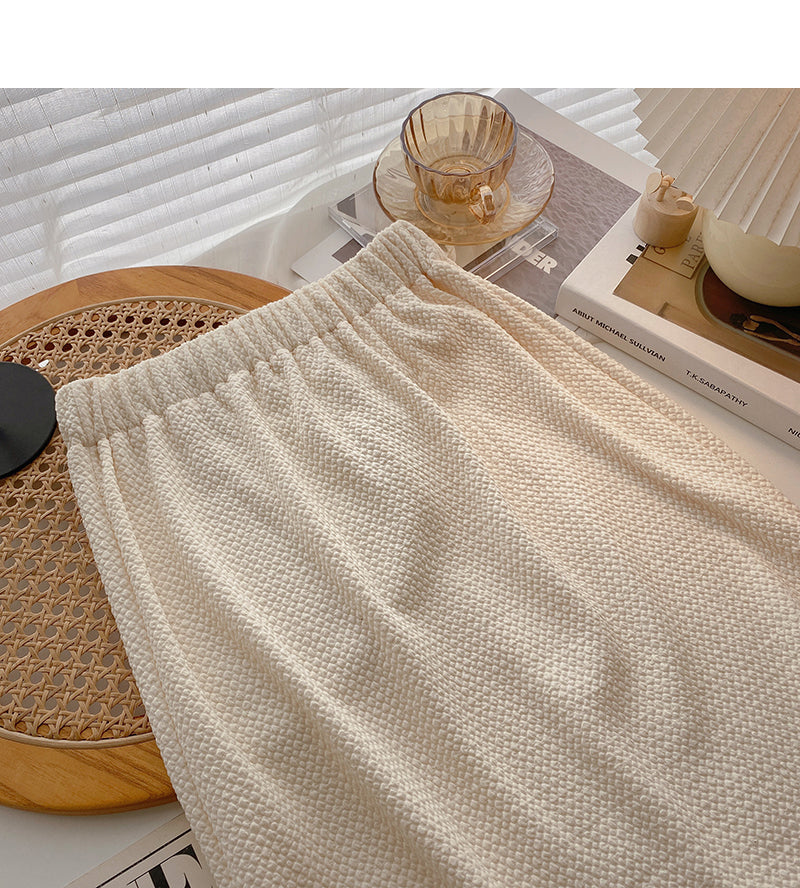 Elastic and versatile fashion temperament, thin split A-line skirt  5827