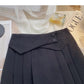 Age reducing design, slim high waist pleated skirt  5662