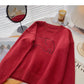 Retro lazy aging fun loose long sleeve top  6040