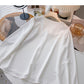 Lace doll neck design shirt soft sweet long sleeve top  6367