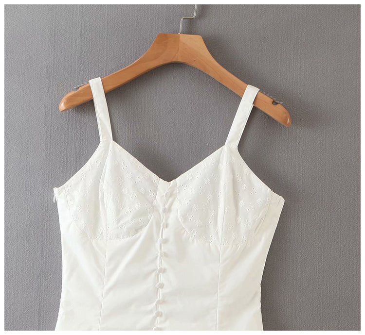 Sexy girl suspender skirt small man Strapless slim dress  7066