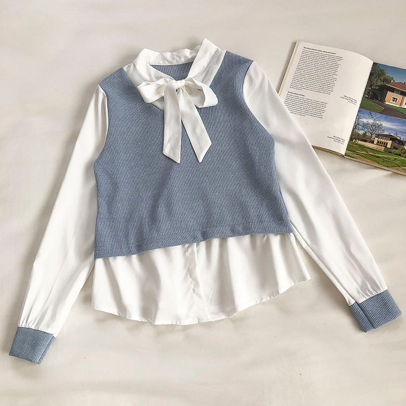 Design fake two long sleeve shirts  6241