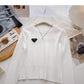 Vielseitiges, schlichtes, kurzes Pullover Top 6620