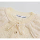 Pull col poupée en dentelle douce manteau pull femme 7337