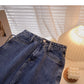 A-line skirt with new Korean side split design  5719