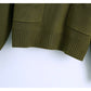 New double pocket loose stand collar sweater  7436