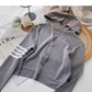 Knitwear Casual Short Hooded Coat long sleeve top  6453
