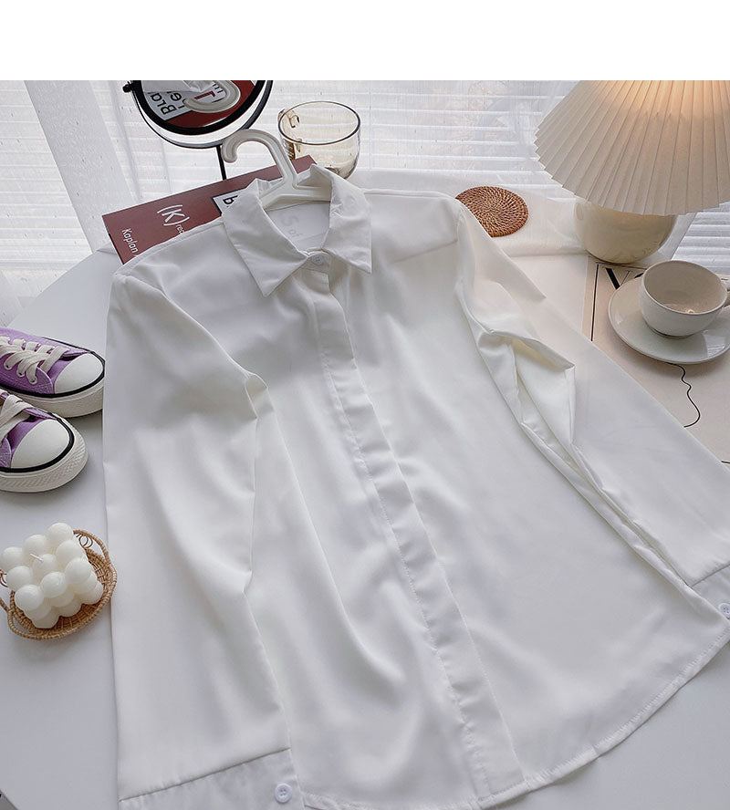 Casual outside with long sleeve top solid shirt  6262