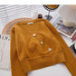 Long sleeved knitted sweater is thin and fashionable  6079