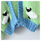 Main three-dimensional cartoon sheep pure handmade thick sweater 7326