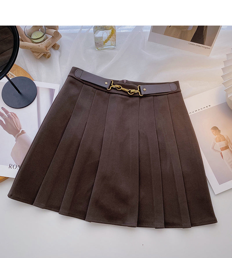 Jupe plissée taille haute style Hong Kong 5592