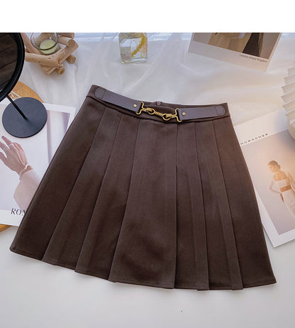 Jupe plissée taille haute style Hong Kong 5592