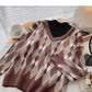 New Korean loose long sleeve fake two-piece top  5972