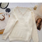 Korean sweet design loose long sleeve top  5961