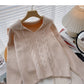 Sweet niche design nail bead V-neck twist long sleeve top  6018