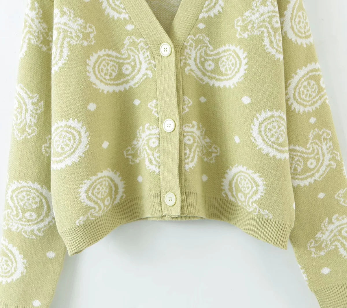 Pullover mit V-Ausschnitt, Lazy-Style, lockere, langärmlige Strickjacke 7264