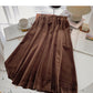 Korean version of Hong Kong style, versatile A-line skirt  5742