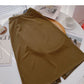 Niche design fashion split high waist slim skirt  5729