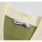 V-neck contrast color design knitted cardigan loose lazy coat sweater  7418