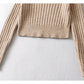 Vintage soft waxy pit strip sweater with top inside  7177
